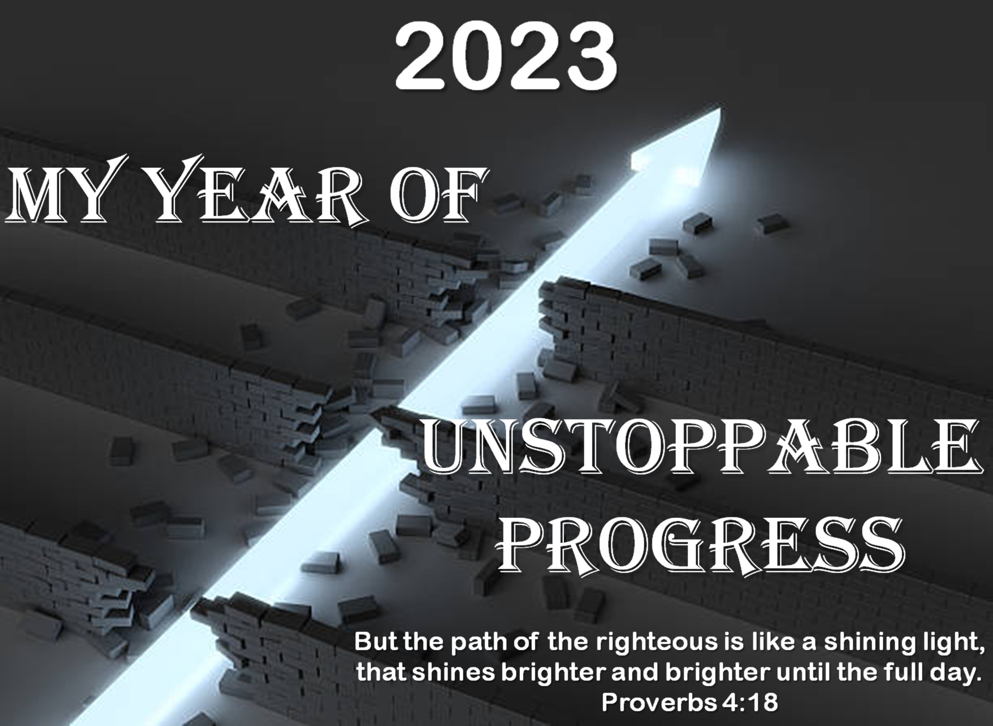 MY YEAR OF UNSTOPPABLE PROGRESS